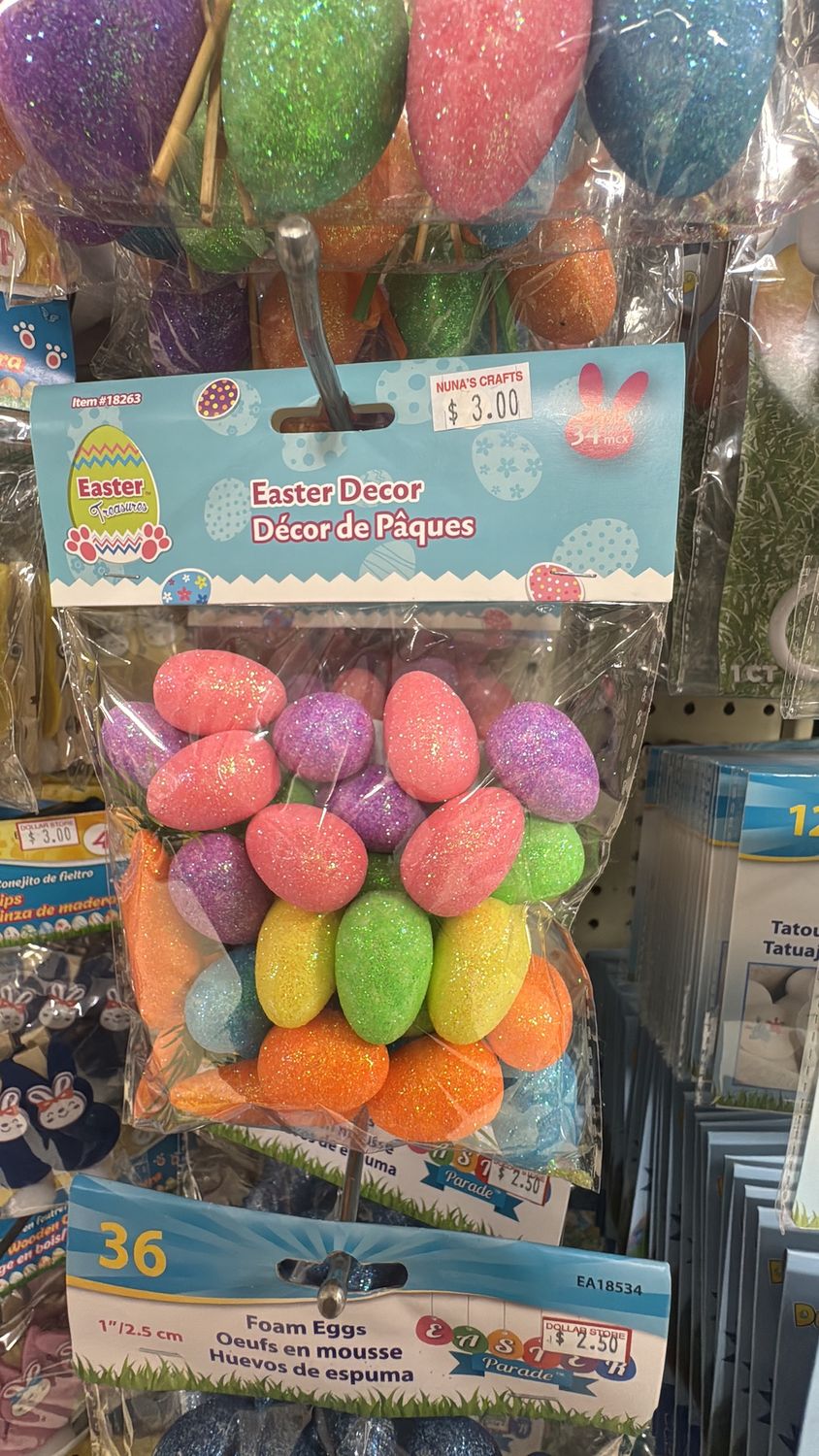 foam eggs decore