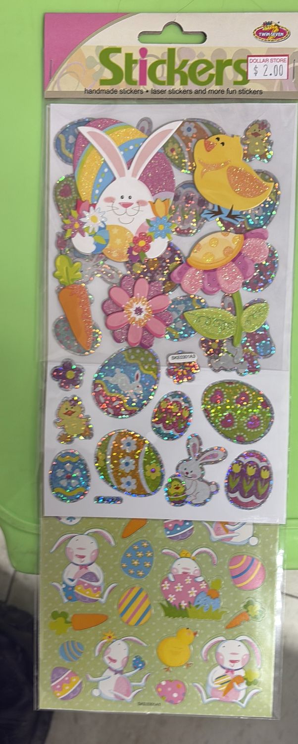 Easter stickers handmade