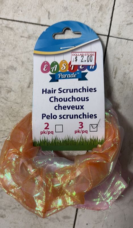 Easter hair scrunchies