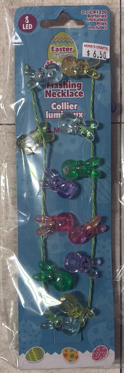 Easter flashing necklace