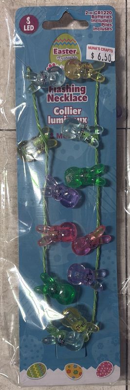Easter flashing necklace