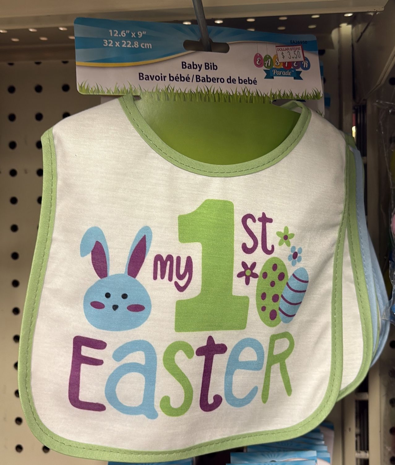Easter baby bib