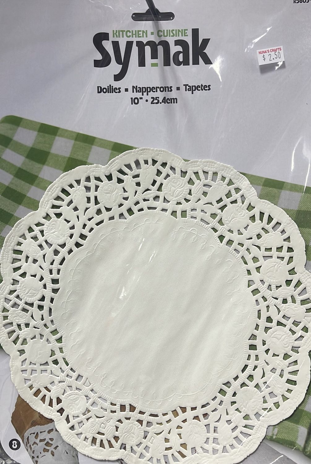 10” doilies