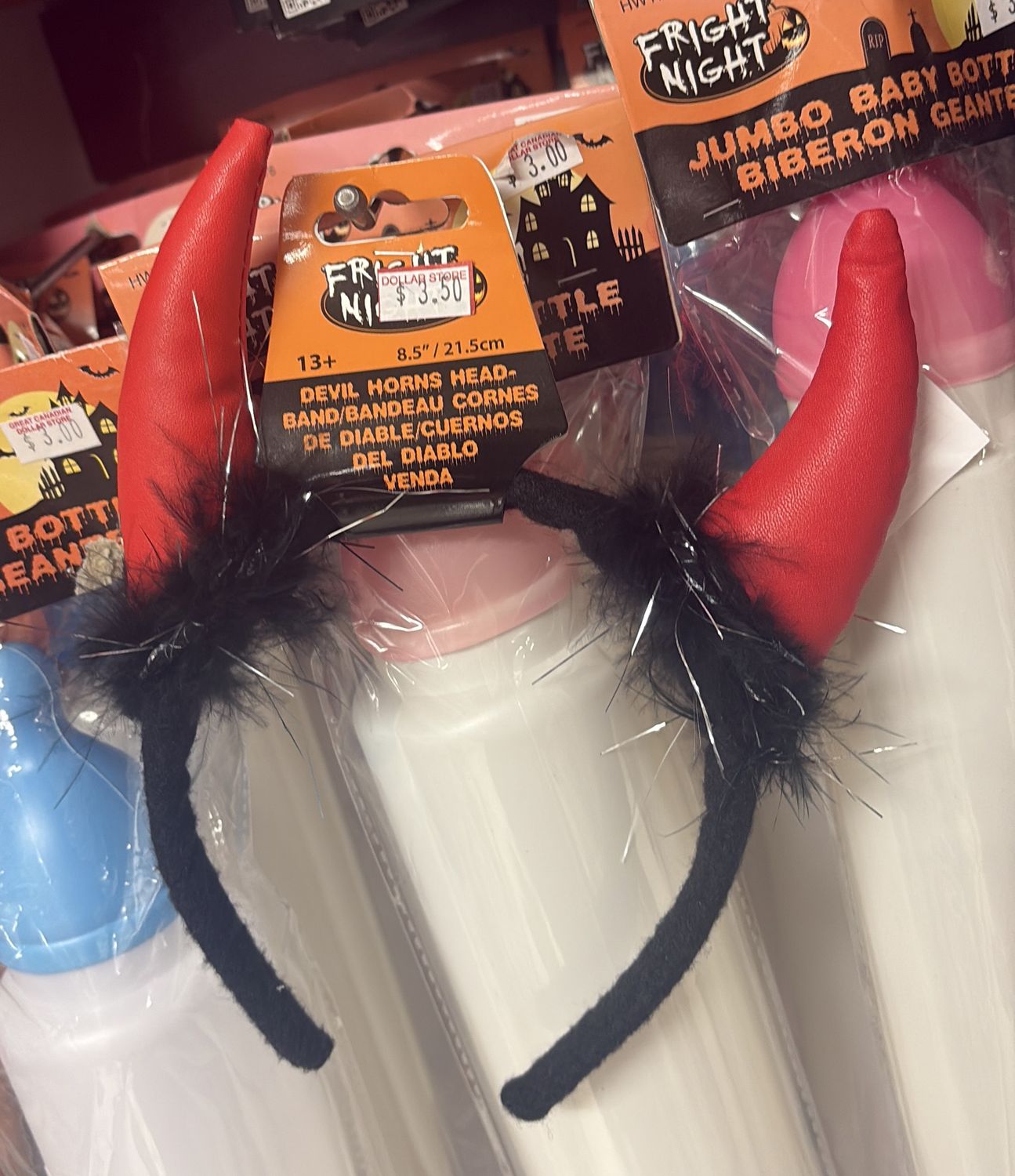 Devil horns head 21.5cm
