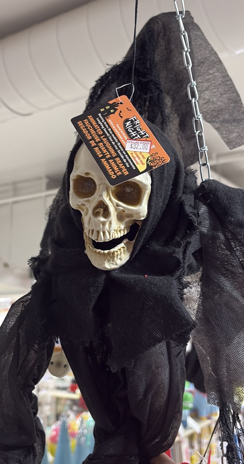 Animated laughing reaper