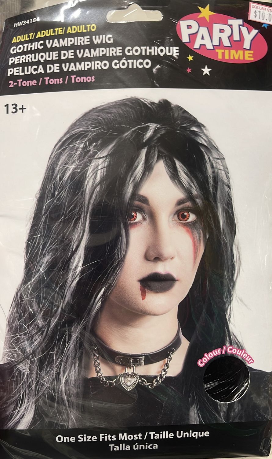 Gothic vampire wig