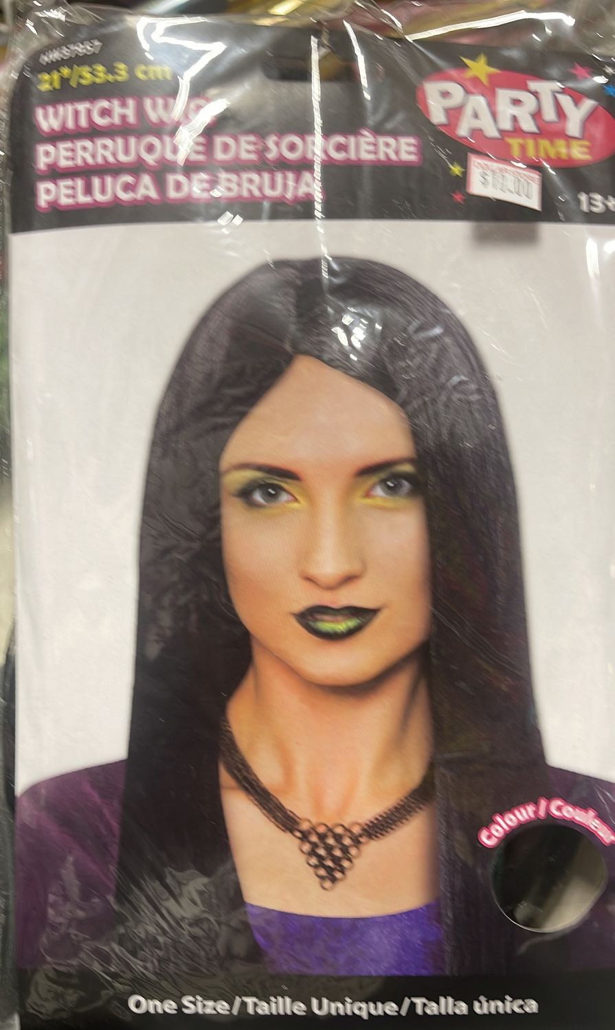 21&quot; Black Long Witch Wig