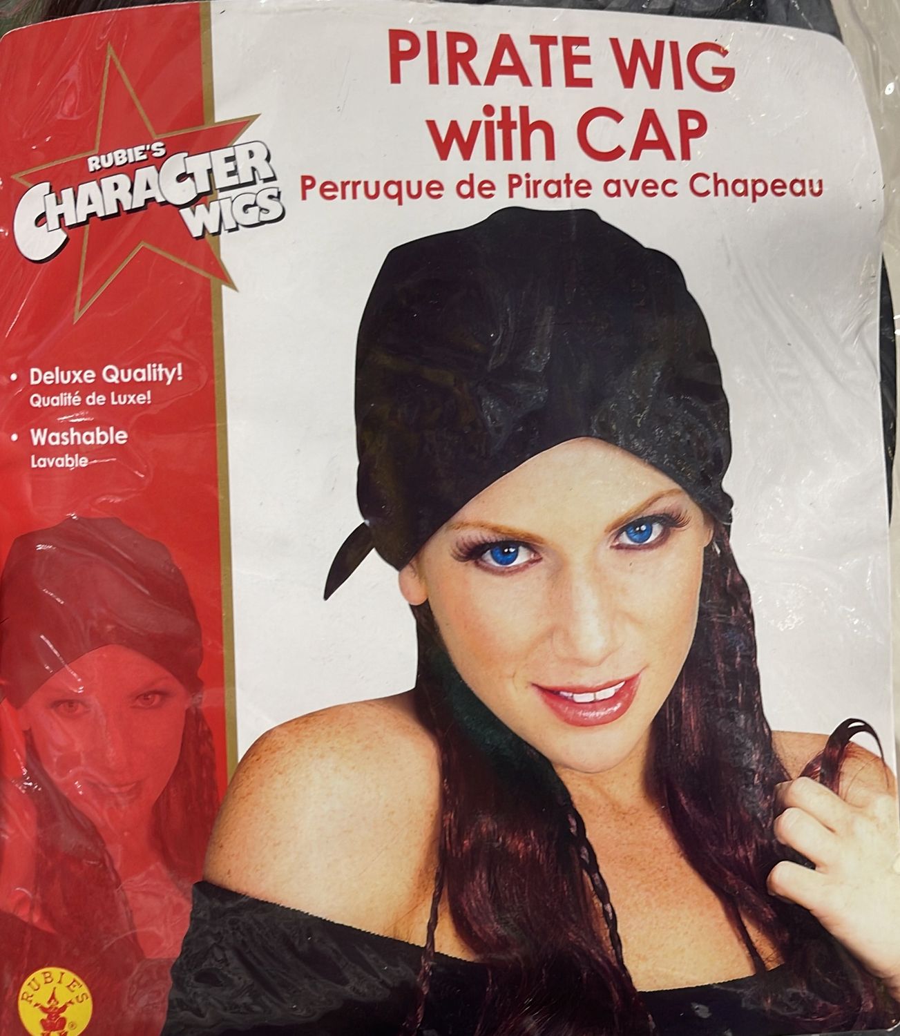 Pirate wig with cap