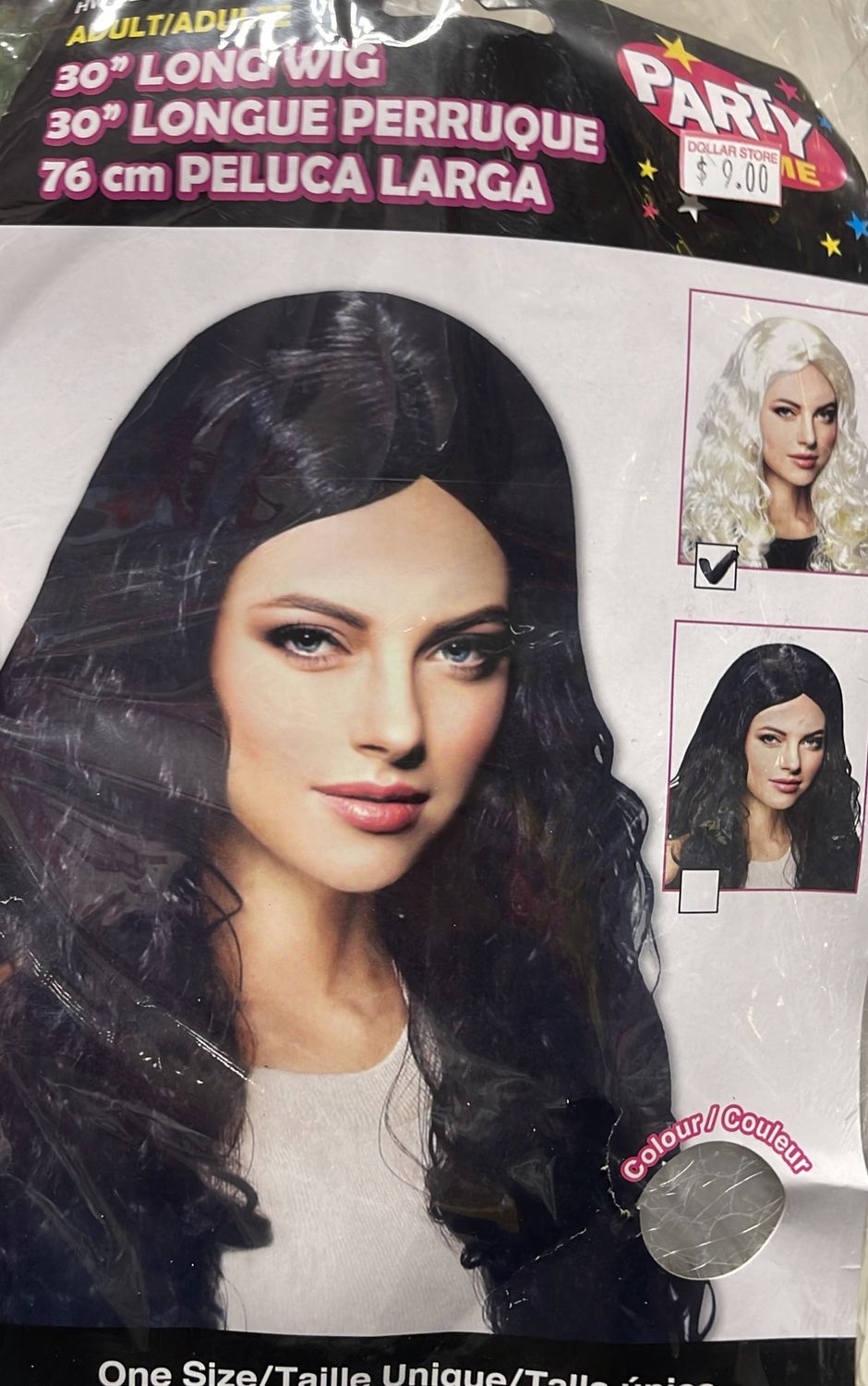 30” long wig