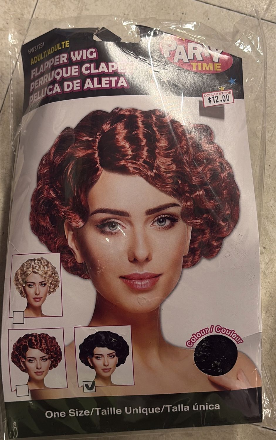 Adult flapper wig