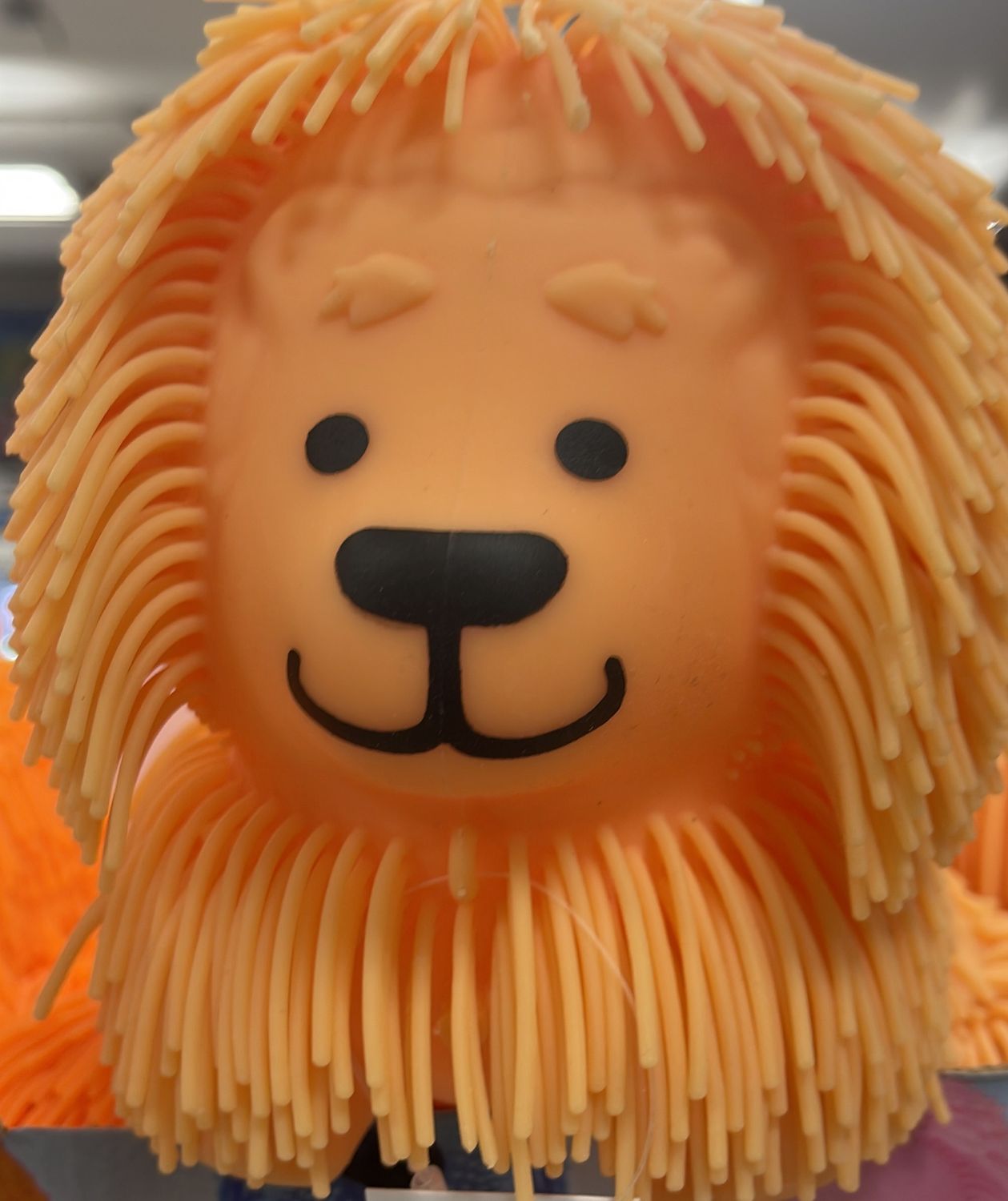 Light Up Rubber Bushy Hair Lion 