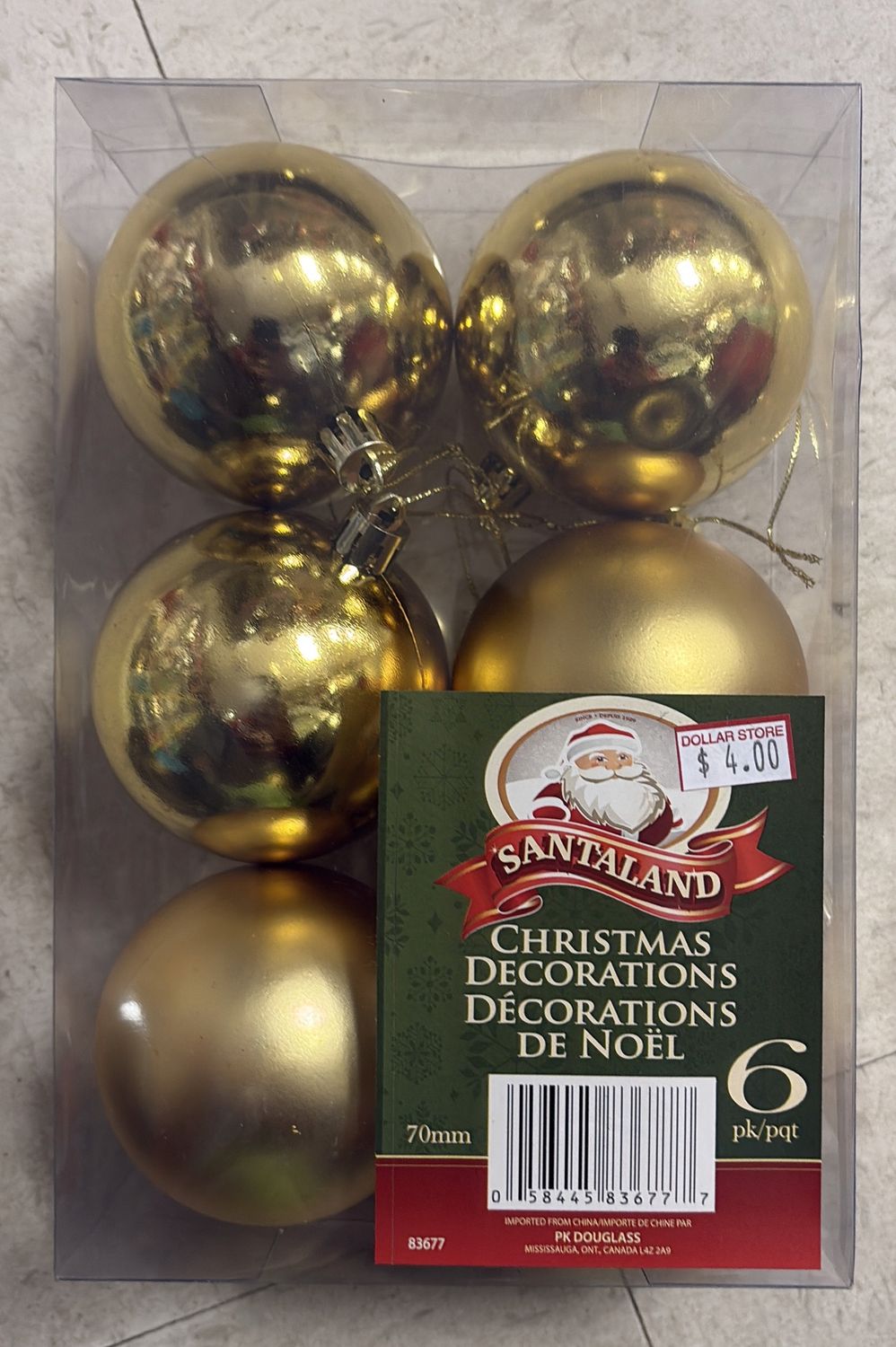 Christmas decorations 6PK