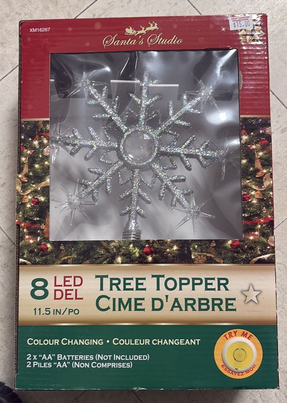 8 LED tree topper