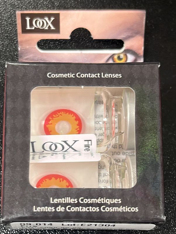 Cosmetic Contact Lenses: Fire