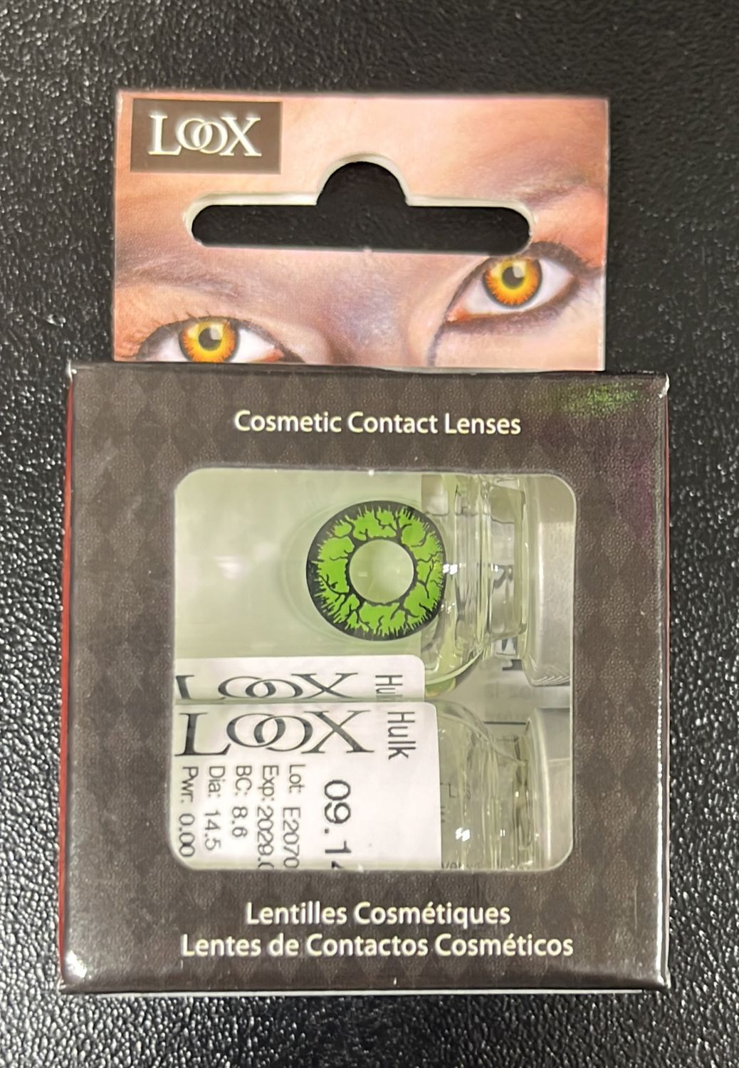 Cosmetic Contact Lenses: Hulk