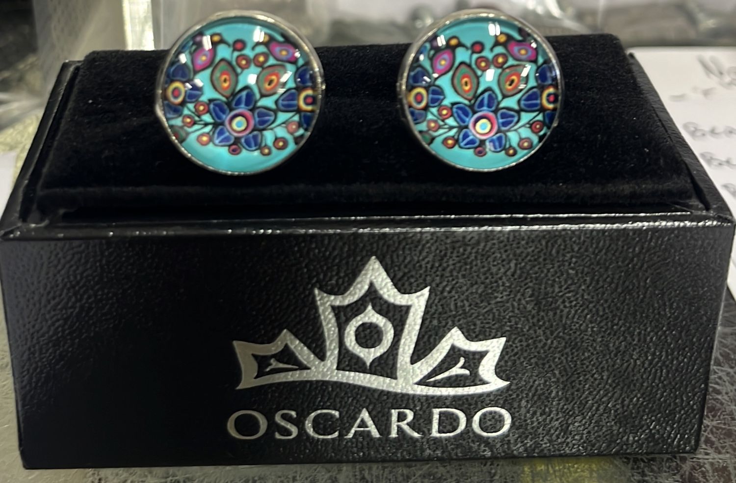 &quot;Flowers and Birds&quot; Cufflinks