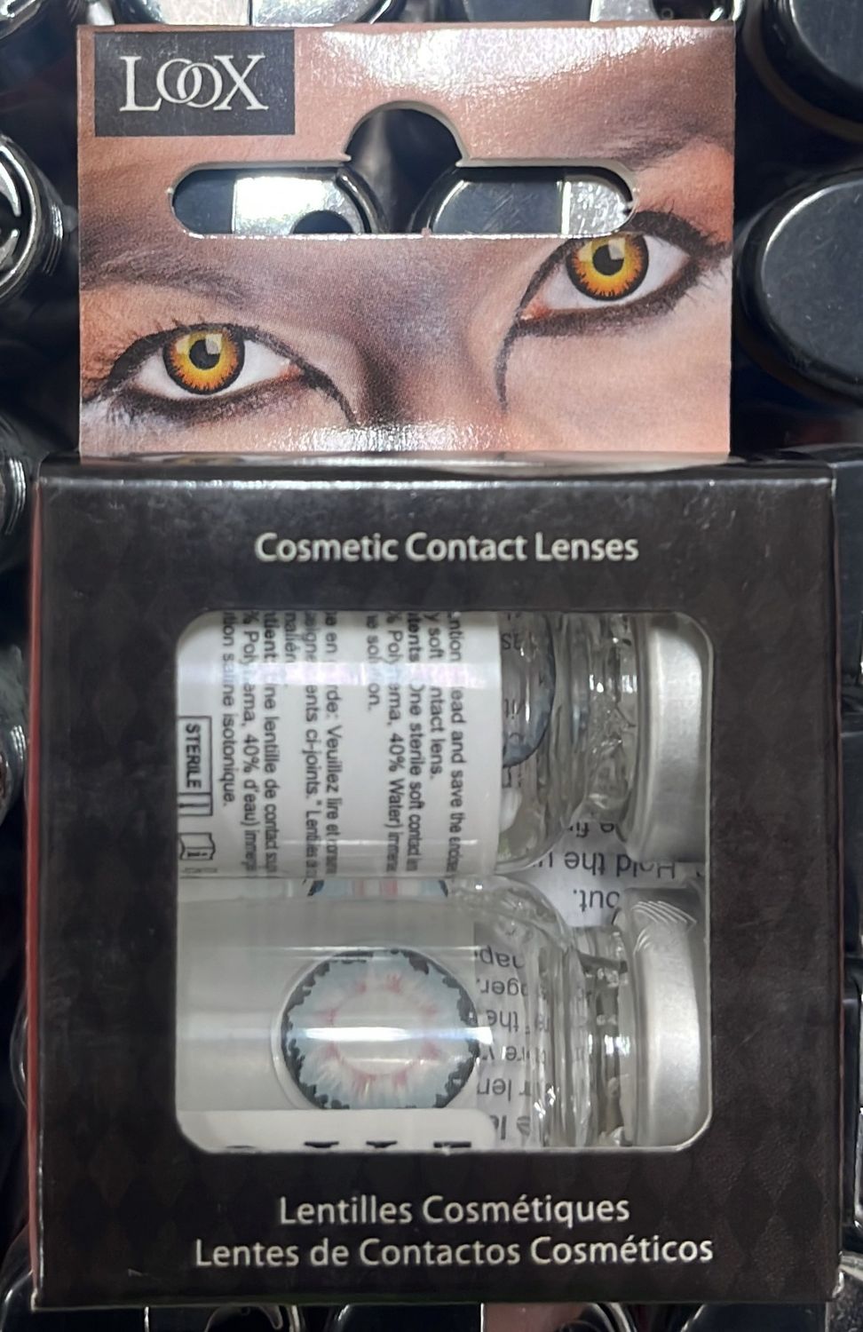 Cosmetic Contact Lenses: Floral Blue