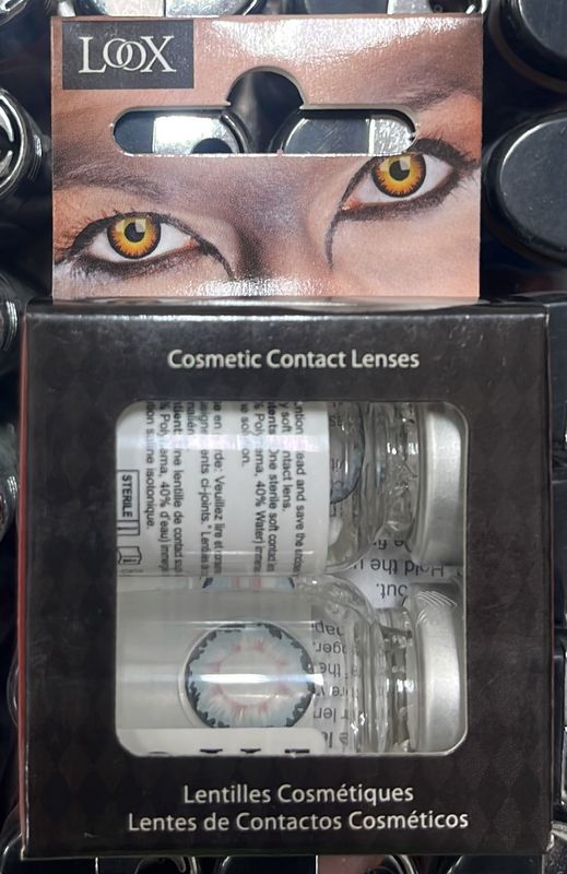 Cosmetic Contact Lenses: Floral Blue