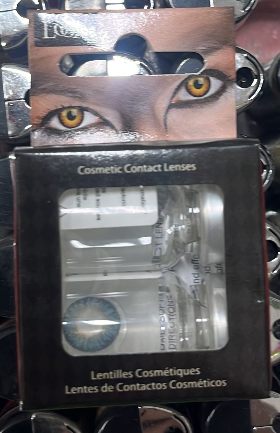 Cosmetic Contact Lenses: Deep Azure