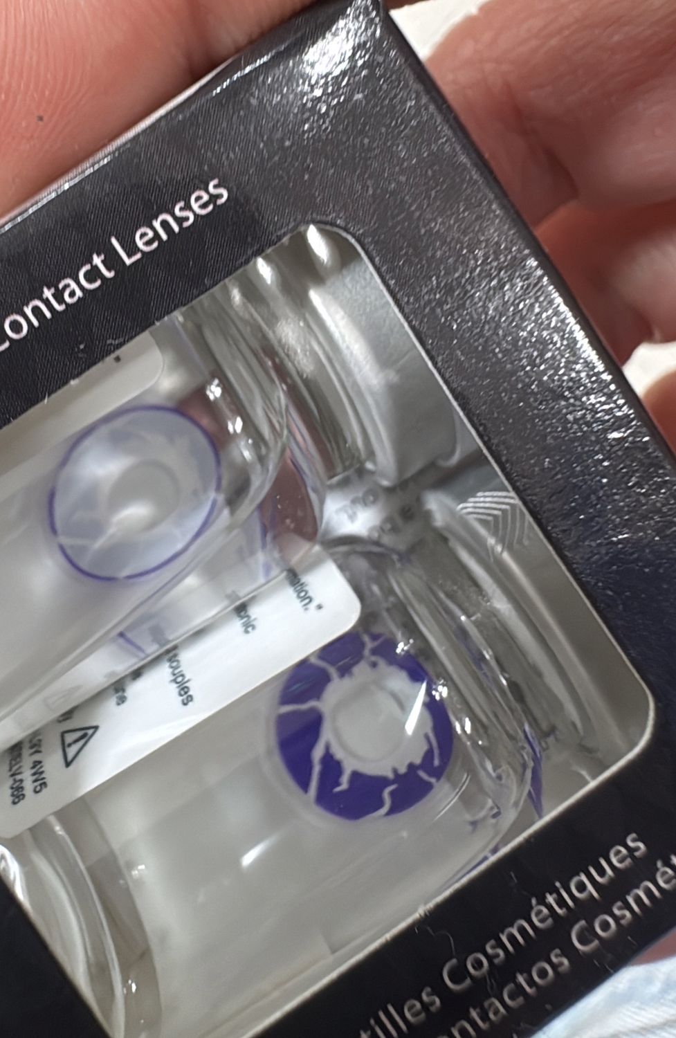 cosmetic contact lenses: purple tempest