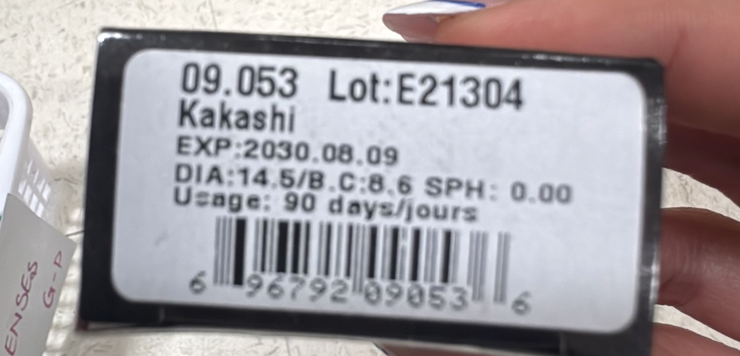 cosmetic contact lenses: kakashi