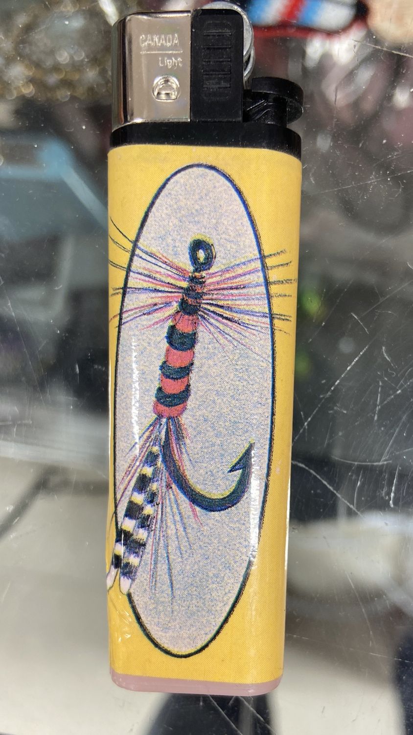 Fish Hook Print Lighter