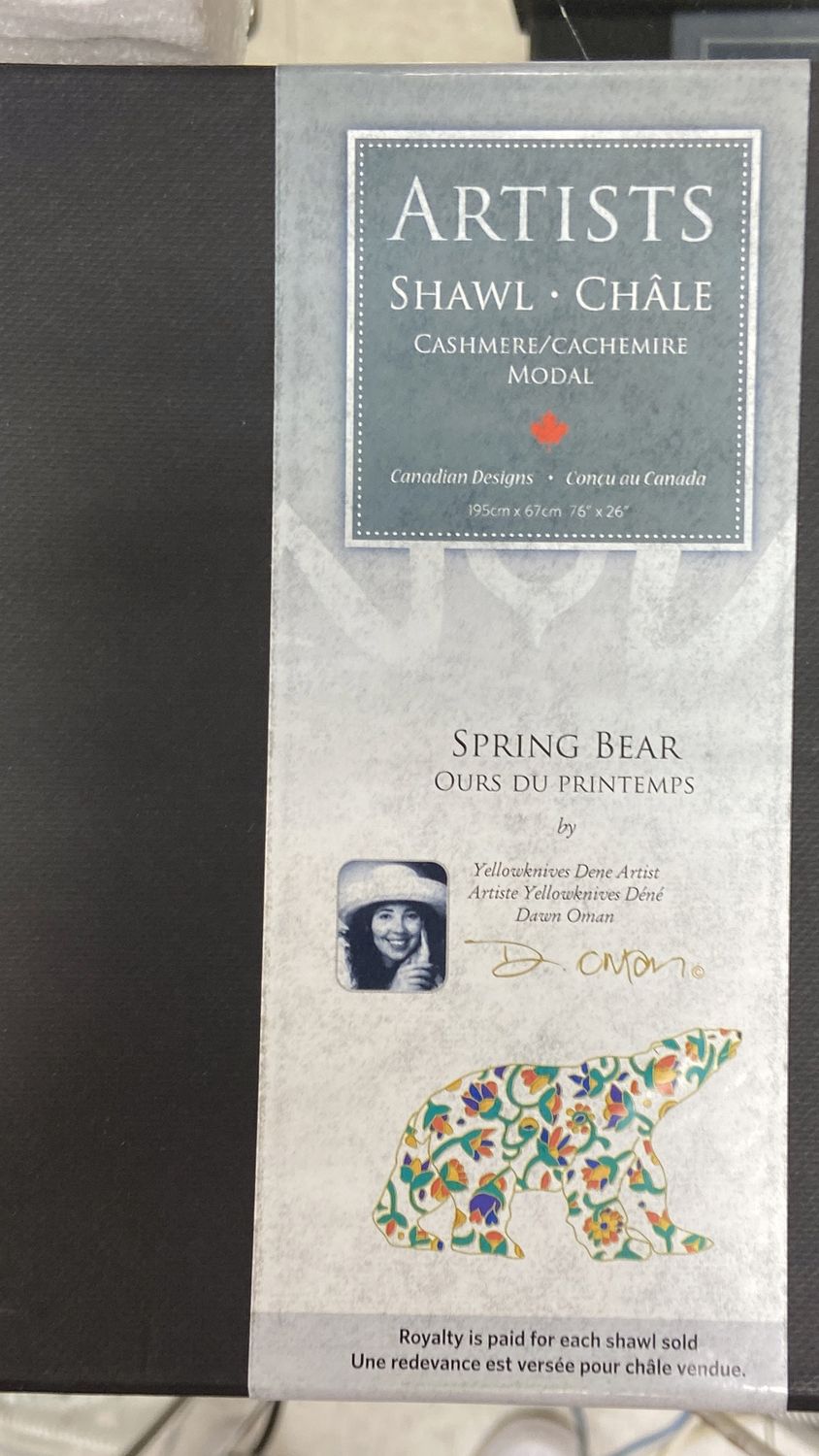 “Spring Bear” Artists Shawl