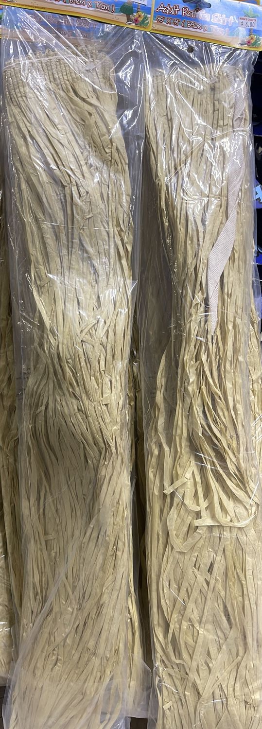 Adult raffia skirt