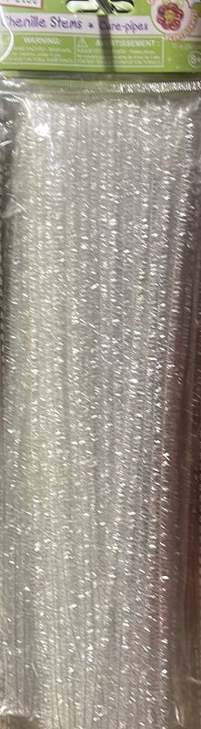 transparent White tinsel stem