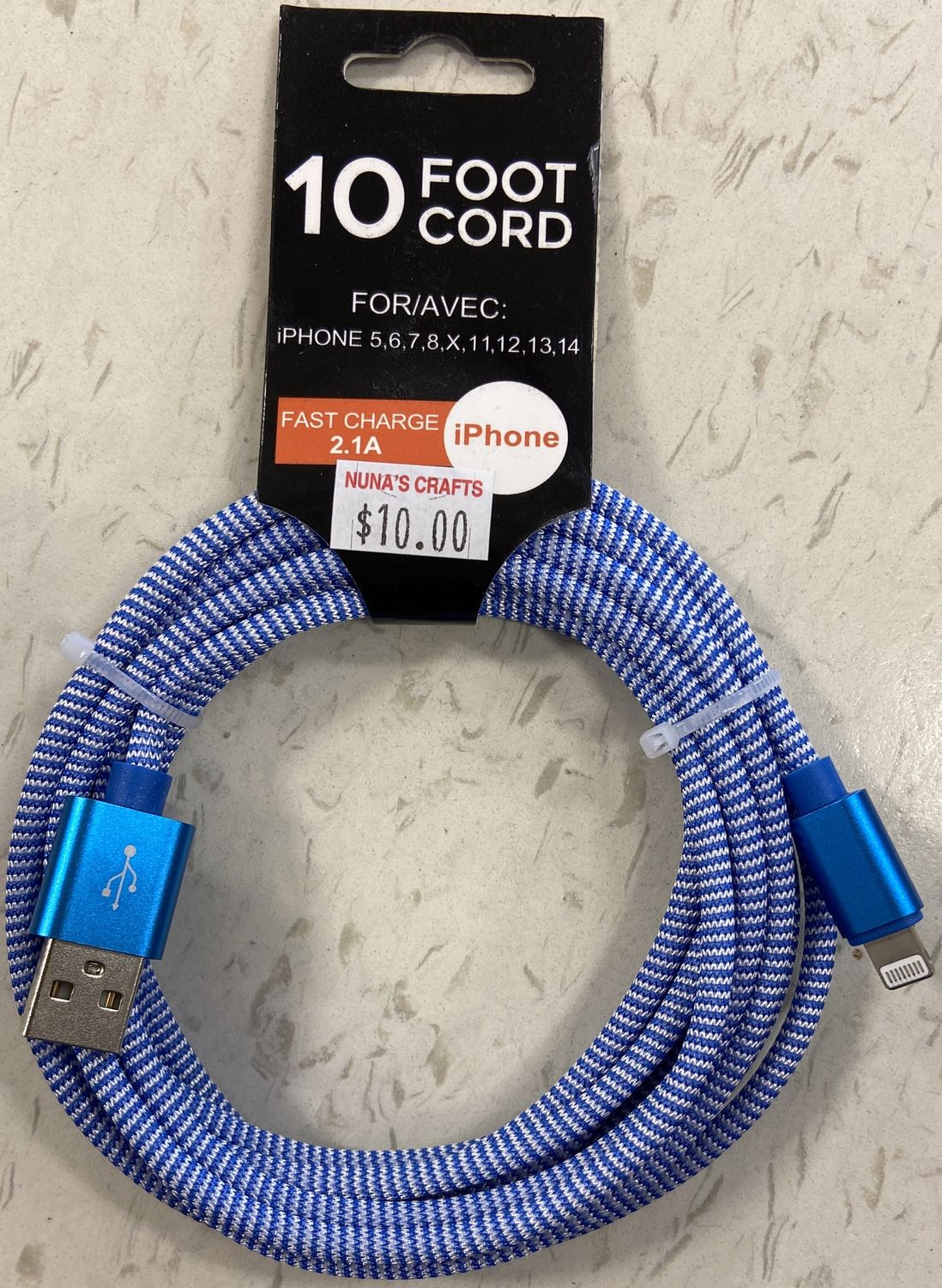 10ft iPhone Fast Charger