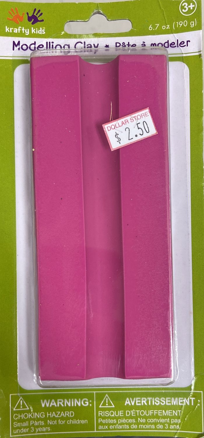 Krafty Kids: Hot Pink Modelling Clay 6.7oz