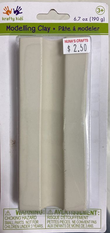 Krafty Kids: Modelling Clay White or Grey