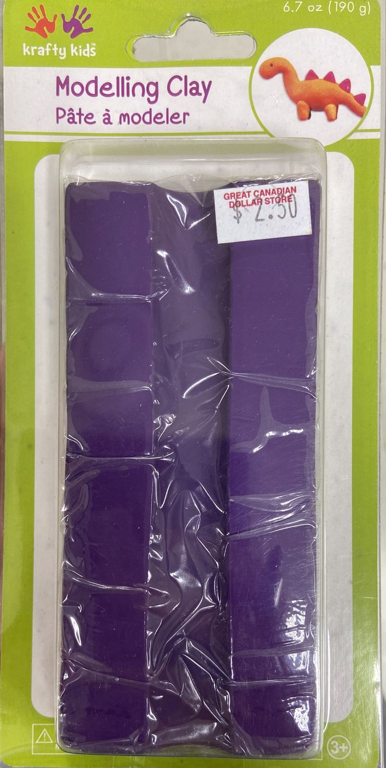 Krafty Kids: Purple Modelling Clay 6.7oz