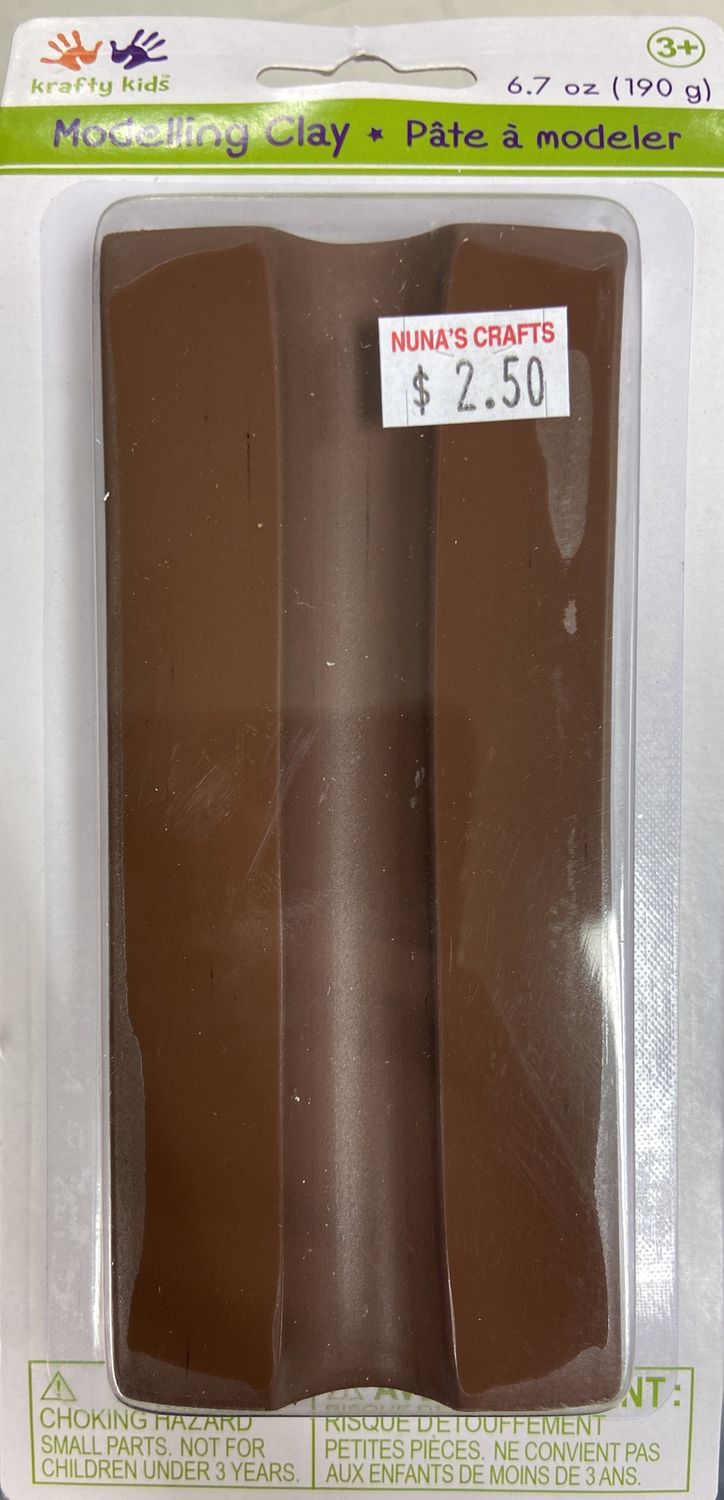Krafty Kids: Brown Modelling Clay 6.7oz