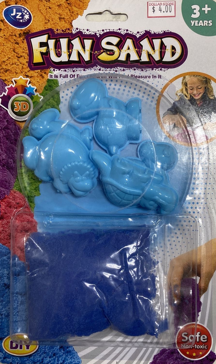 Fun Sand Asst. Colors Set (Modelling Sand + Molds) 