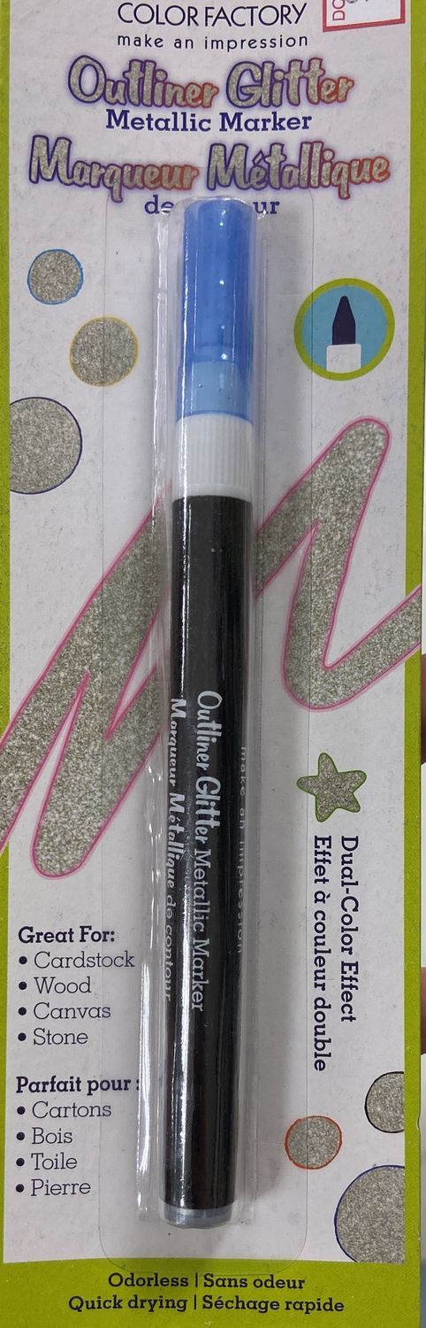 MultiCraft: Blue Outliner Glitter Metallic Marker