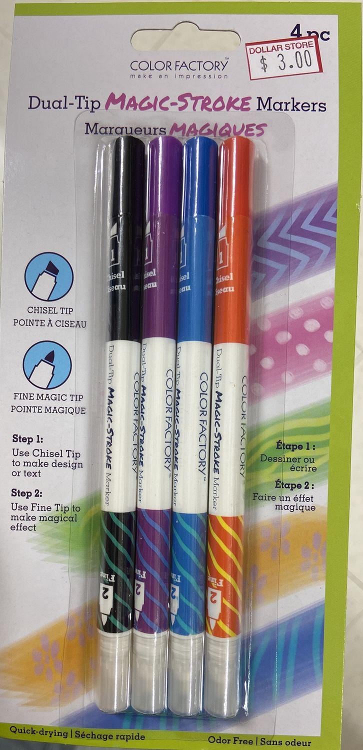 MultiCraft: Darks 4pk Magic-Stroke Markers