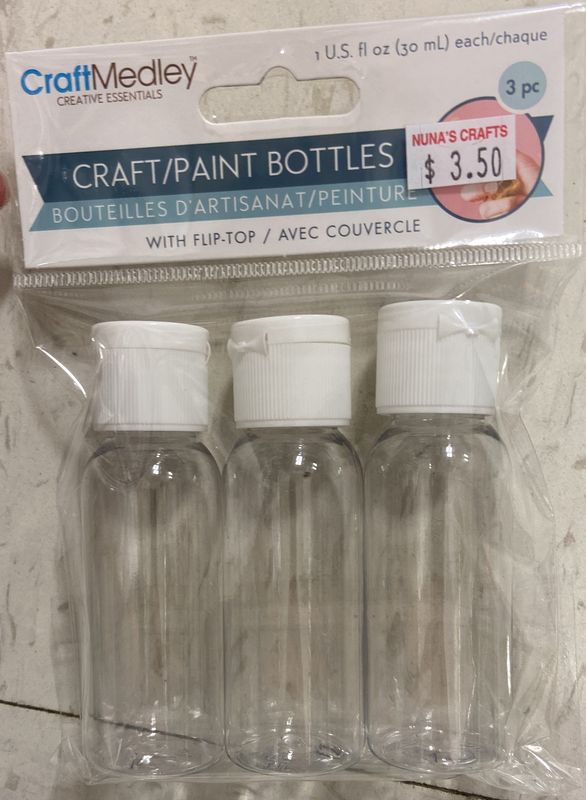 MultiCraft: 3x 30mL Flip-Top Craft/Paint Bottles