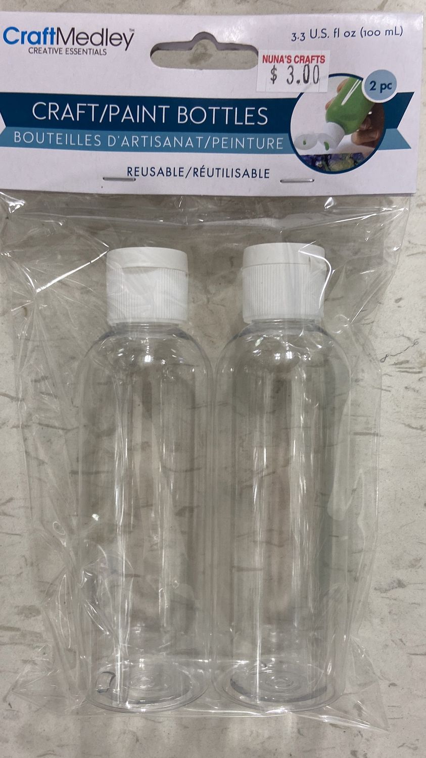 MultiCraft: 2x 100mL Craft/Paint Bottles