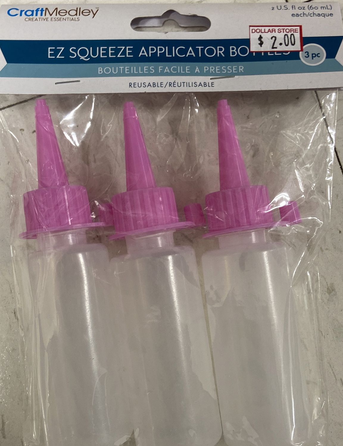MultiCraft: 3x 60mL EZ Squeeze Applicator Bottles