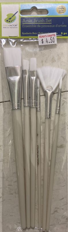 MultiCraft: 6pk Multi-Set Artist Brush Set