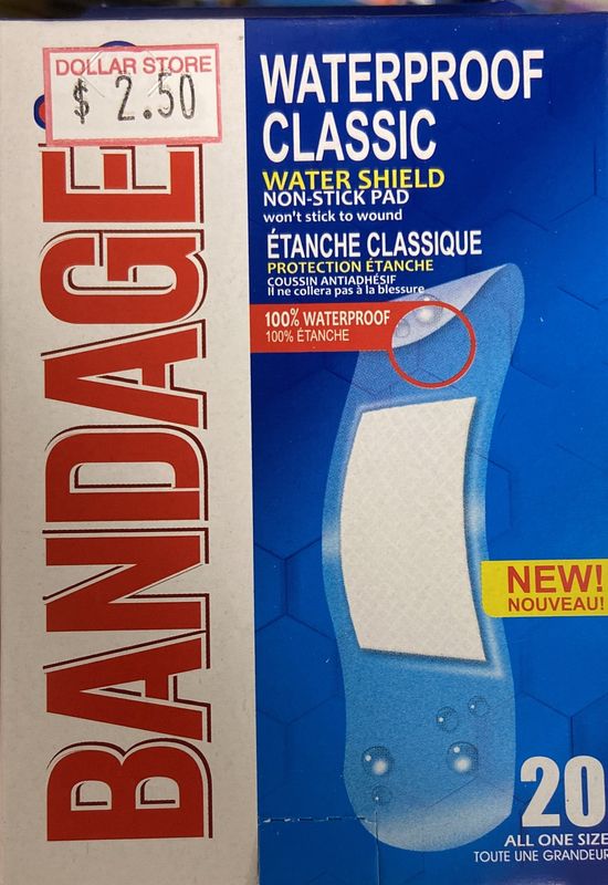 20pk Waterproof Classic Band-Aids