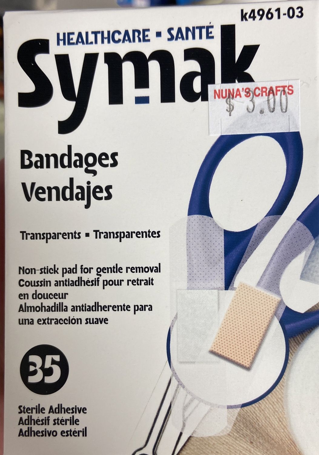 Symak: 35pk Transparent Bandages 