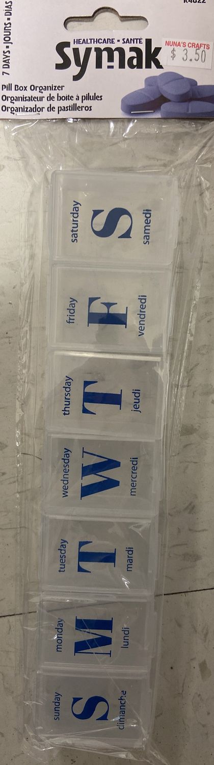 Symak: Transparent 7 Days Pill Box Organizer