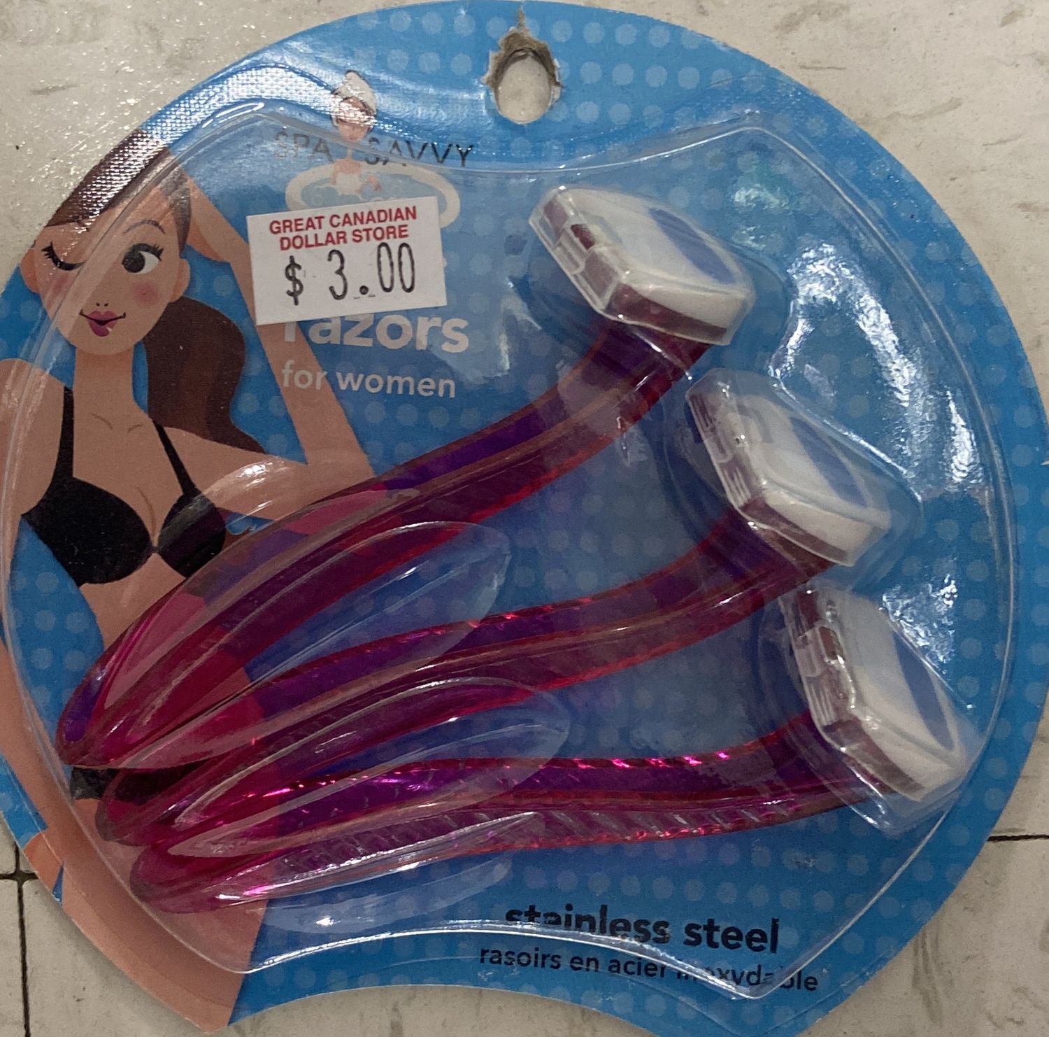 3pk Bikini Razors