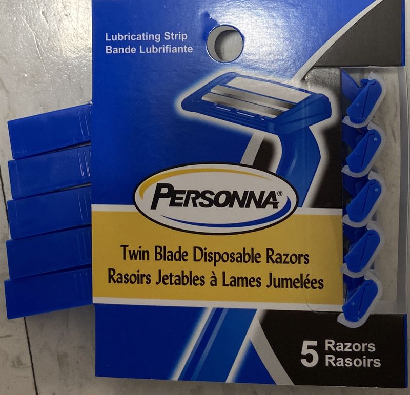 Personna: 5pk Twin Blade Disposable Razors