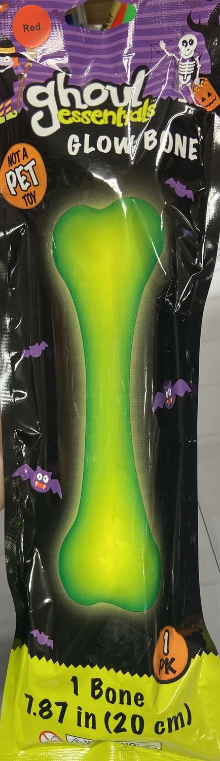 1x Bone Shaped Red Glowstick 7.87&quot;