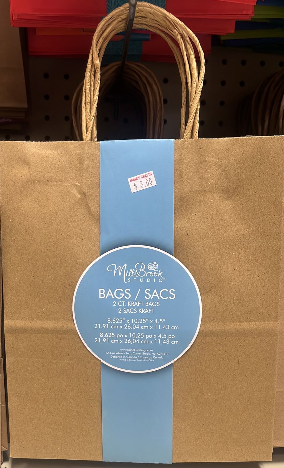 A-Line: 2x Brown Kraft Bags #58576