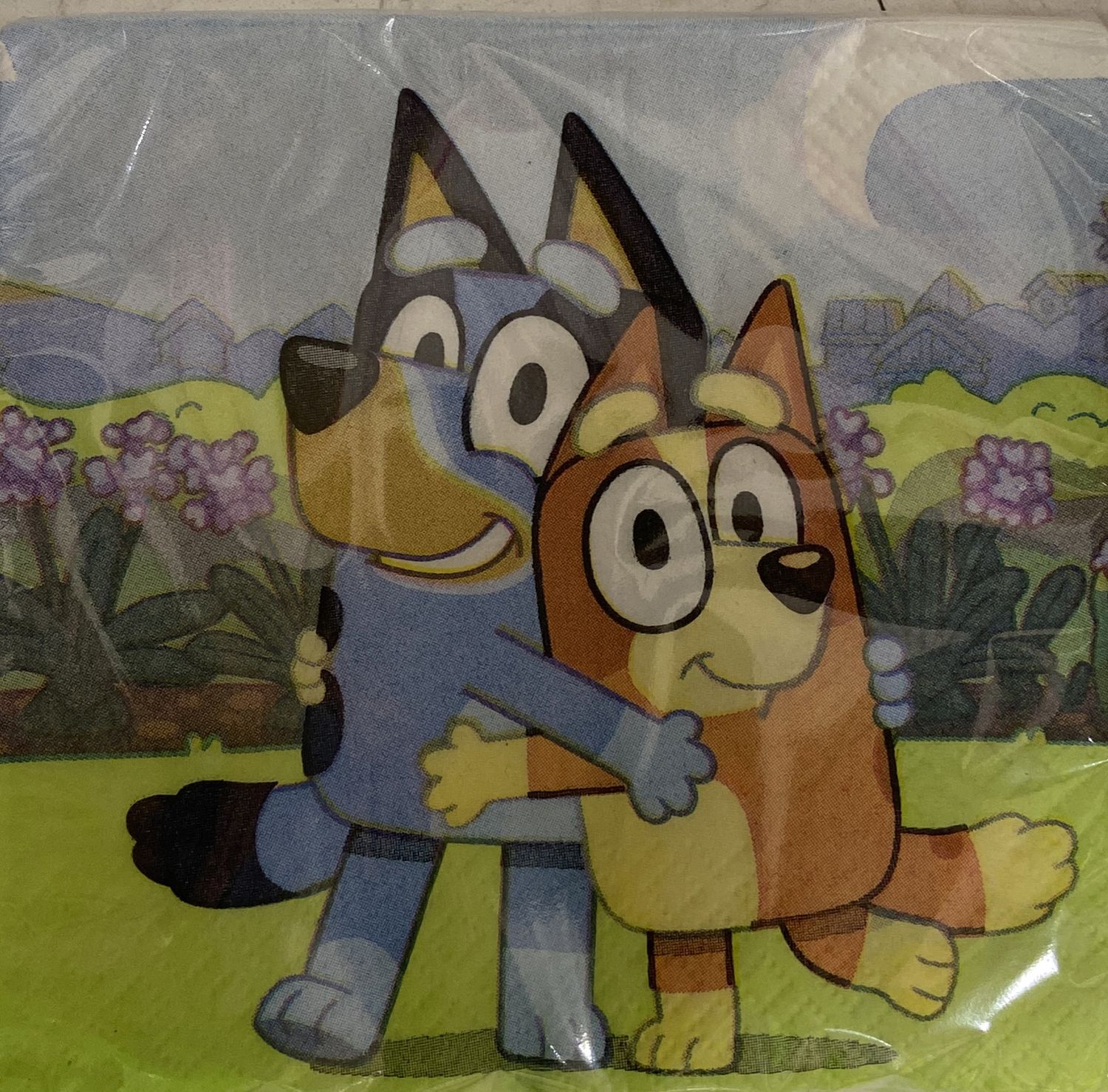 Unique: 16pk Small Bluey Themed Napkin