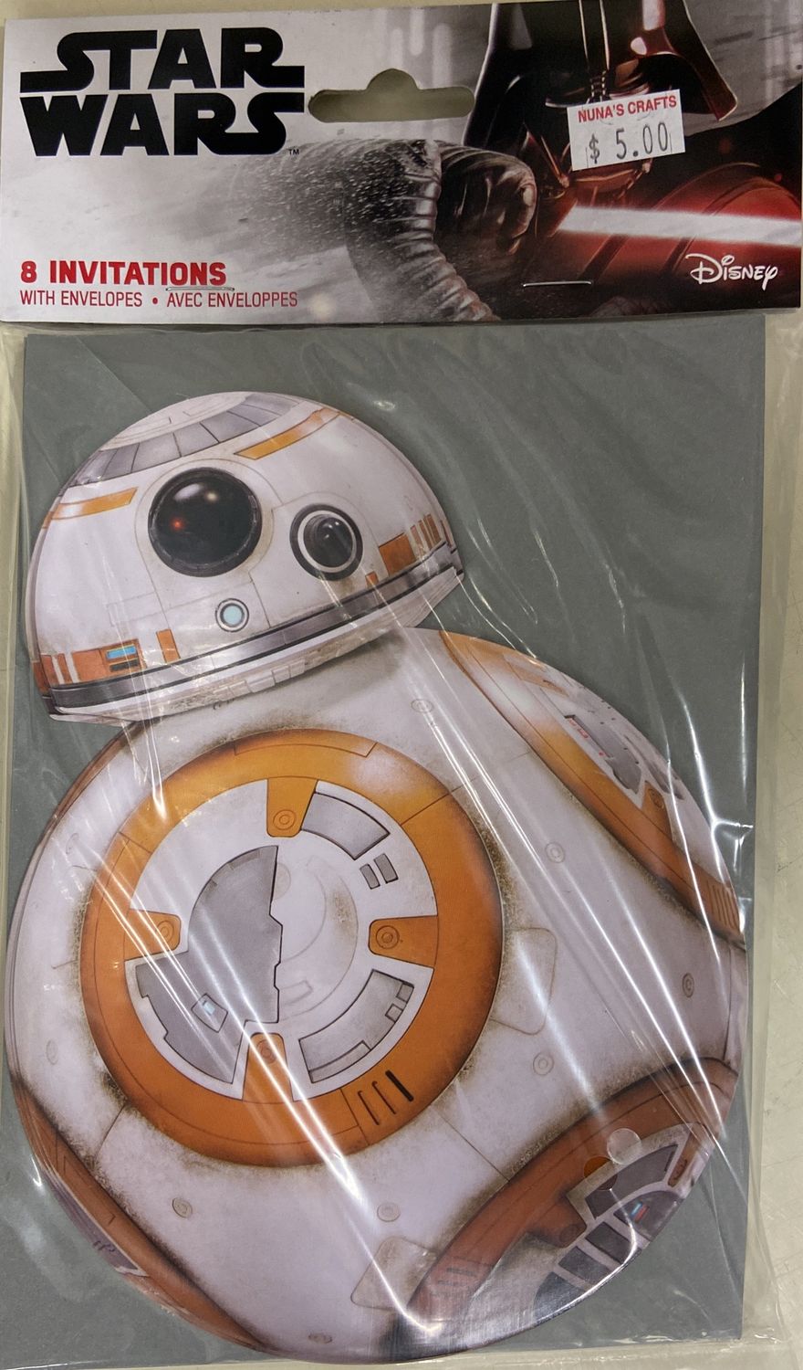 Unique: 8pk Star Wars Themed Invitations